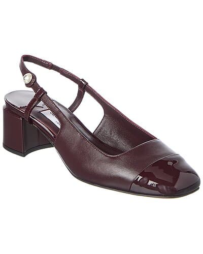 Jimmy Choo Elisa SB 45 Leather Slingback Pump - image 1