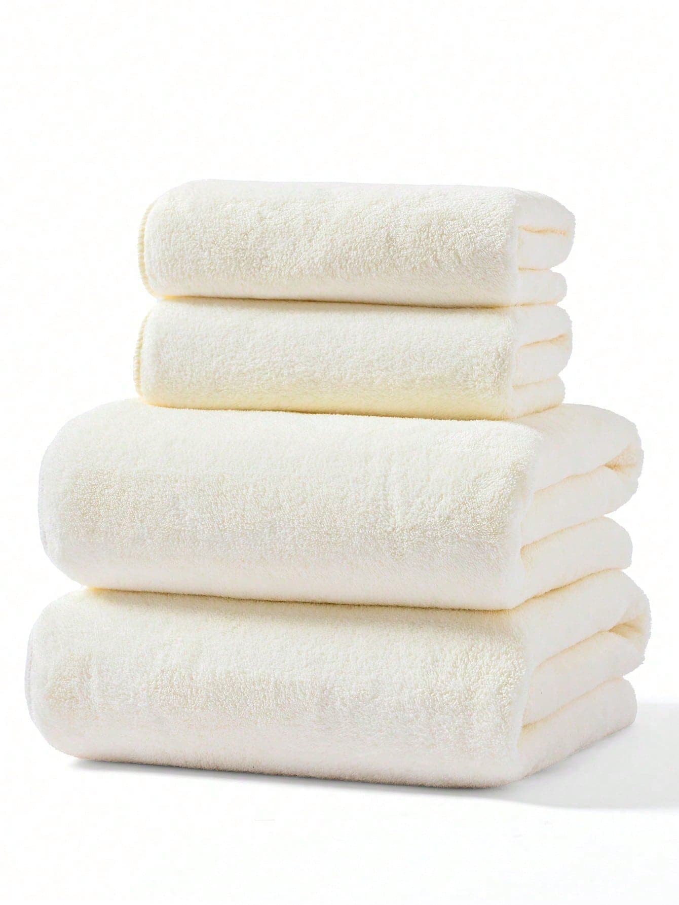 SHEIN Basic Living Coral Solid Color Towel - image 1