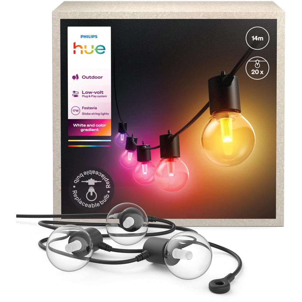 Philips Hue Festavia 20-Bulb Globe String Lights (14m) - image 1