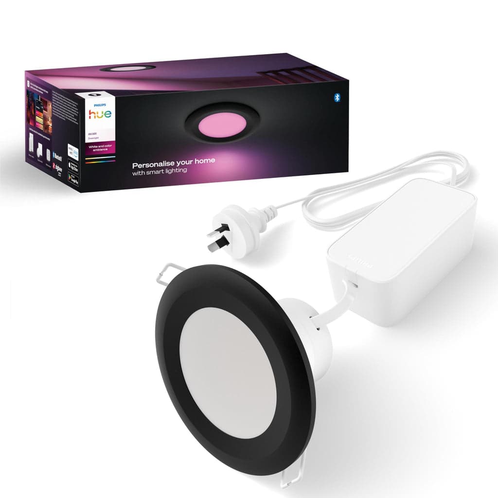 Philips Hue Akari WCA 90mm Down Light with Bluetooth (Black) - image 1