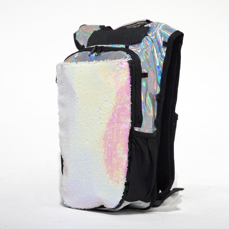 Holographic RAVERUNNER Hydration Pack + White Sequin Skin - image 1