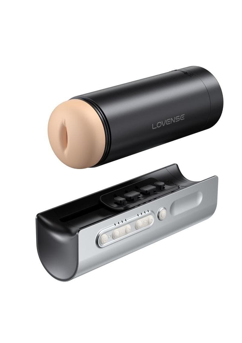 Lovense Solace Pro Rechargeable App Compatible Stroker Black/Silver - image 1