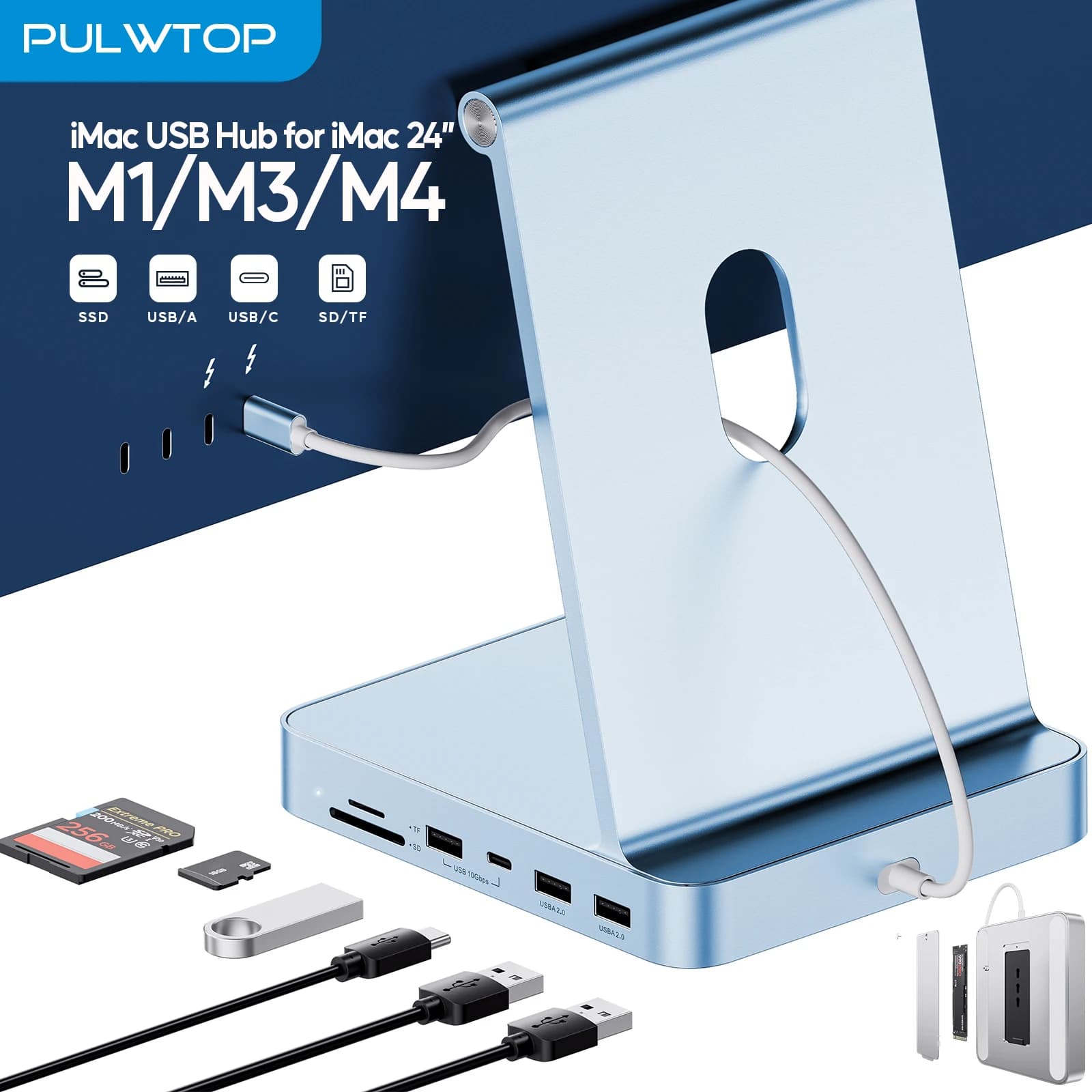 PULWTOP USB-C хаб для iMac на AliExpress - image 1