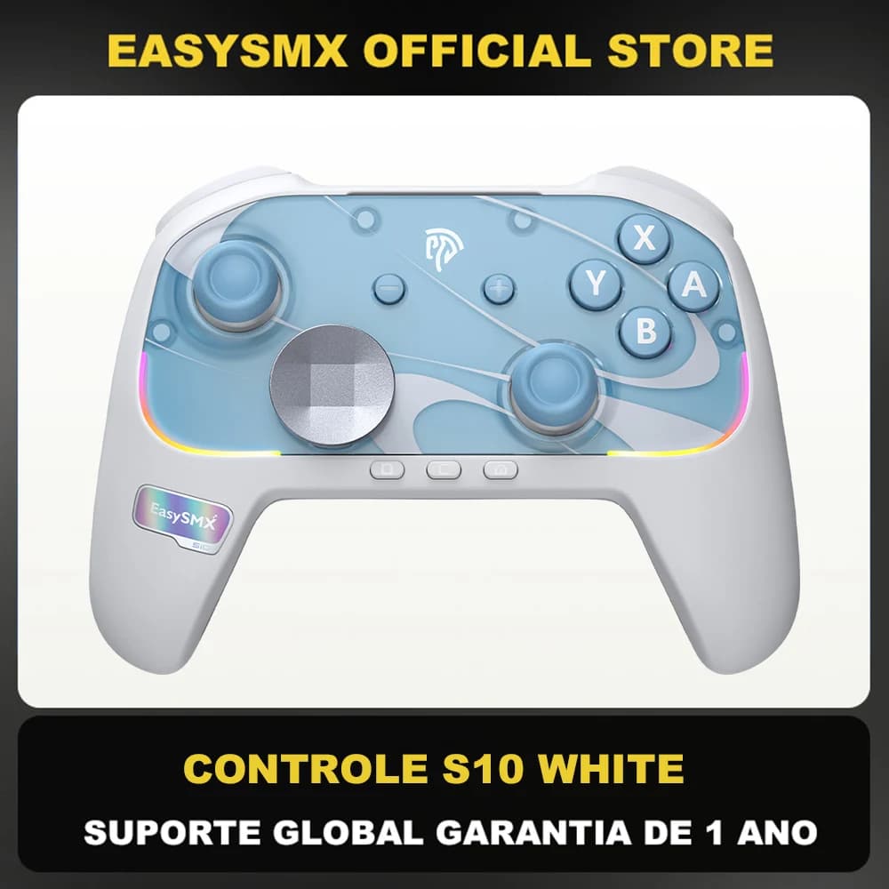 EasySMX S10 Wireless Gamepad TMR Joystick RGB Controller - image 1