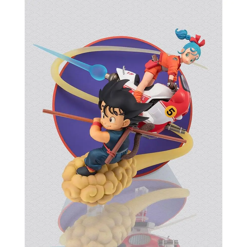 TAMASHII NATIONS Dragon Ball FiguartsZero Collectible Figure Set Son Goku and Bulma - image 1