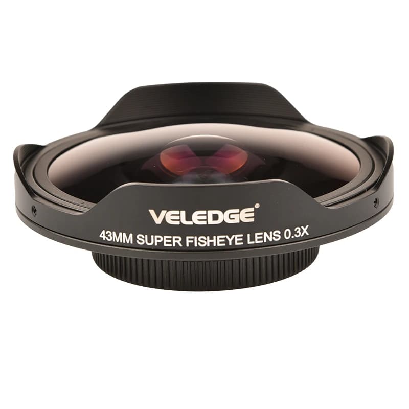VELEDGE 0.3X HD Ultra Fisheye Lens Adapter 37mm/43mm Fisheye Wide Lens with Hood Only for Video Cameras Camcorders - AliExpress 44 - image 1