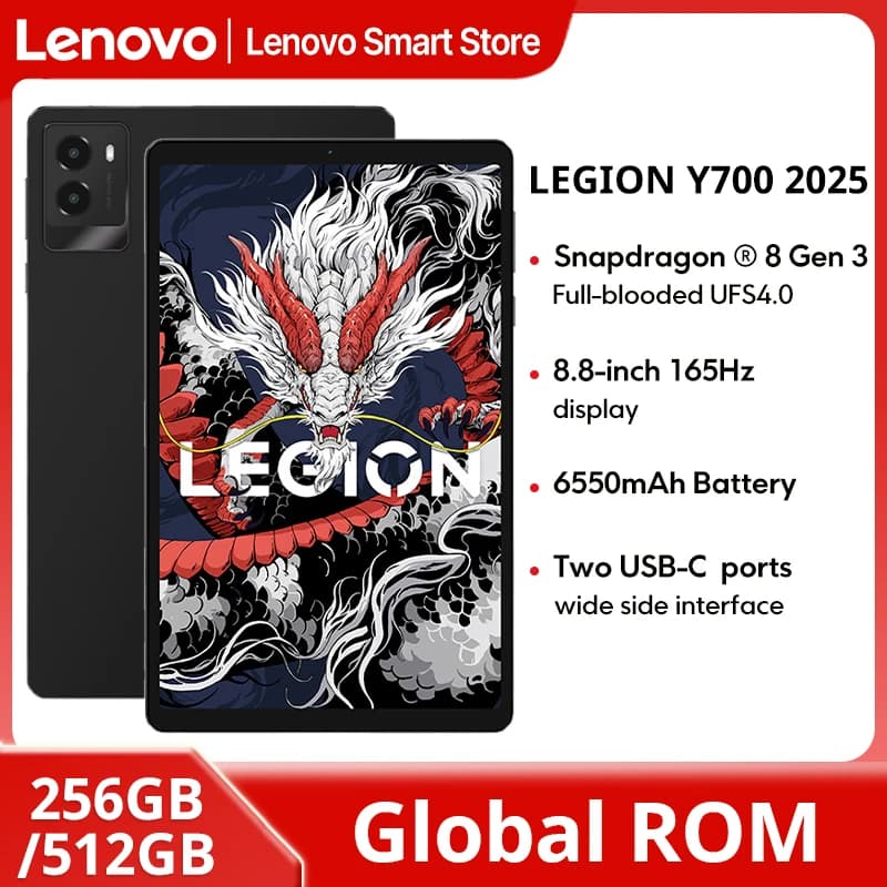 Lenovo LEGION Y700 2025 Gaming Tablet 8.8-Inch 2K Display Snapdragon 8 Gen 3 Android 6550mAh - image 1