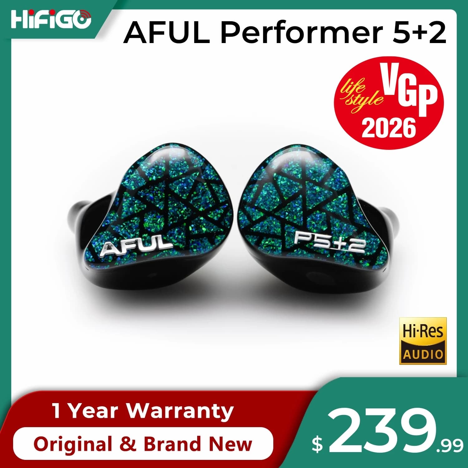 AFUL Performer 5+2 / Performer 7 2DD+4BA+1Micro Planar In Ear Monitor - image 1