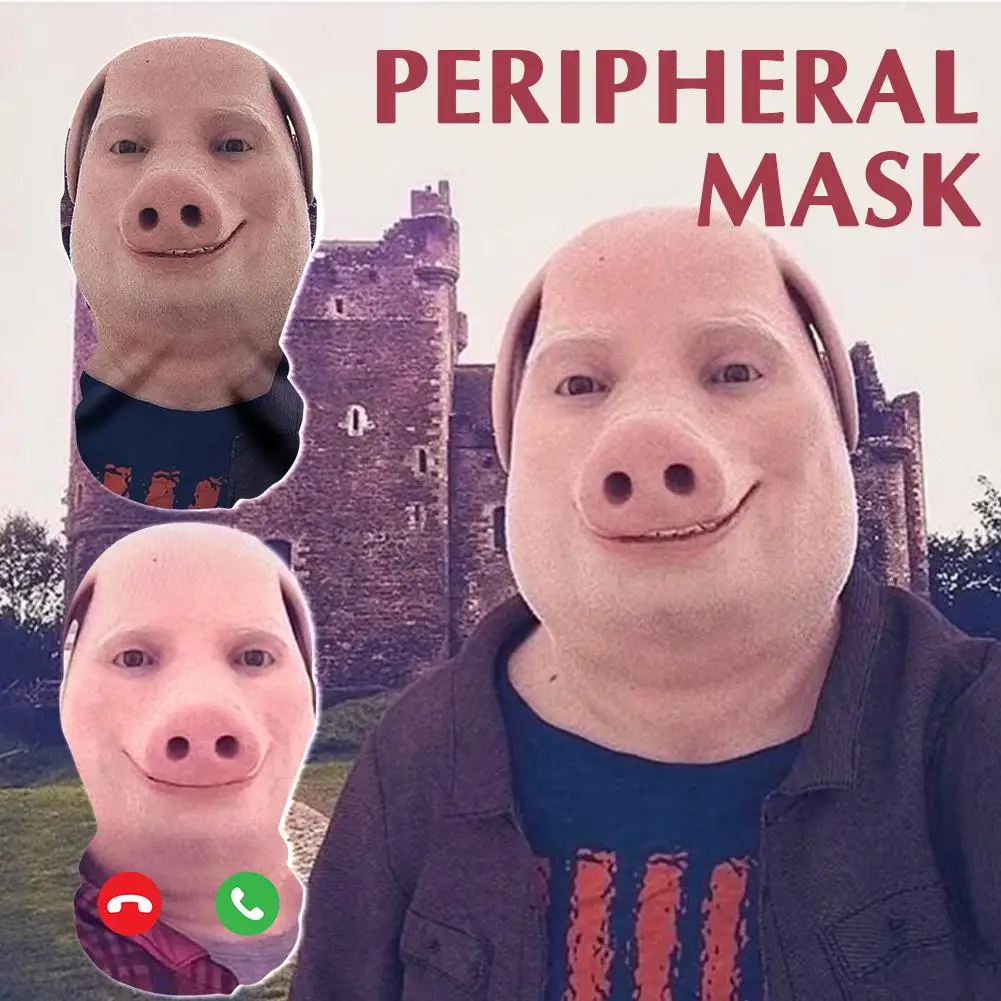 John Pork 3D Printed Seamless Mask Hat Cosplay Facial Mask Party Halloween Mesh Balaclava - image 1