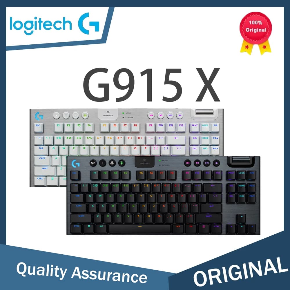 Logitech G915 TKL Lightspeed Wireless Mechanical Gaming Keyboard RGB Backlit - image 1