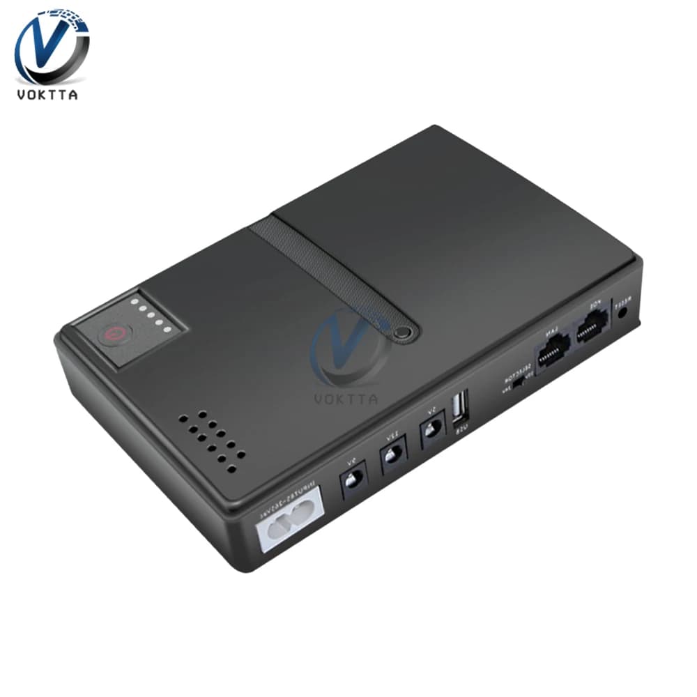 DC UPS Uninterruptible Power Supply 5V 9V 12V with Replaceable Battery for Optical Modem and WiFi Router Monitoring Backup Power Adapter - image 1