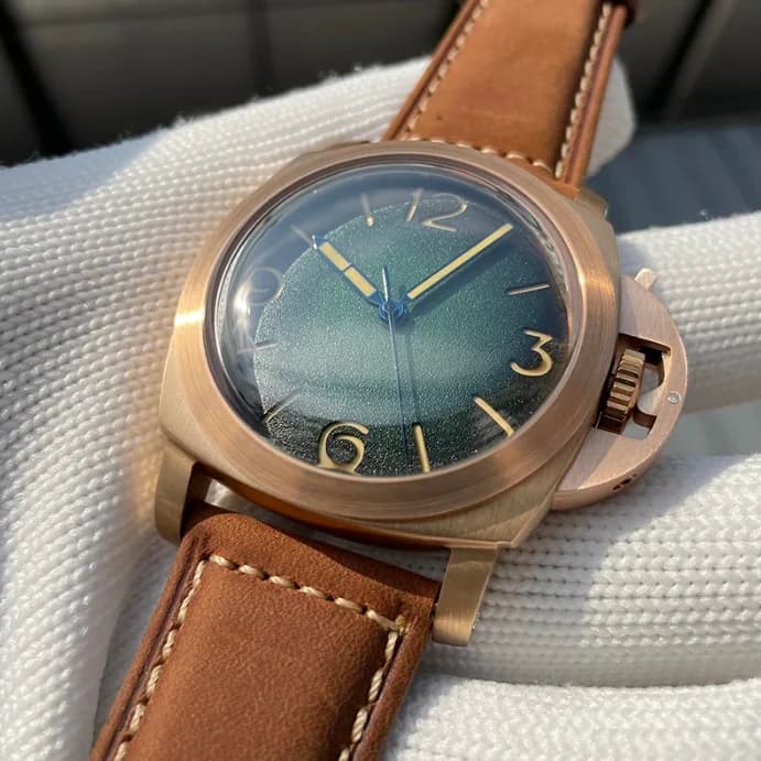 STEELDIVE Men Automatic Watch Pilot 45MM Bronze Mechanical Wristwatch Sapphire Diver 100Bar Waterproof C3 Luminous NH35 Military - image 1