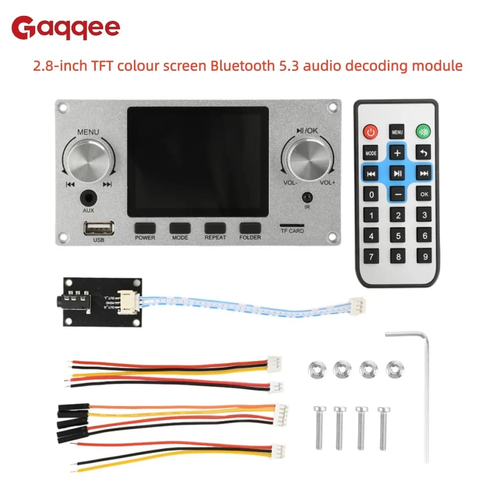 DC 5-12V Bluetooth 5.3 Audio Decoder Board Module 2.8-inch TFT Colour Screen I2S Digital Audio Output Player Dual-channel Output - AliExpress 502 - image 1
