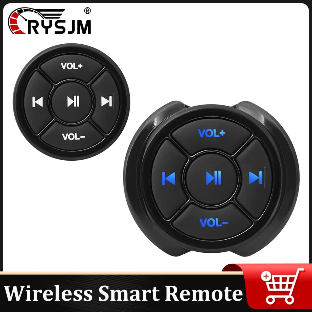 Wireless Smart Remote Controller Bluetooth-Compatible Button for Car and Motorcycle Steering Wheel Music Playback - image 1