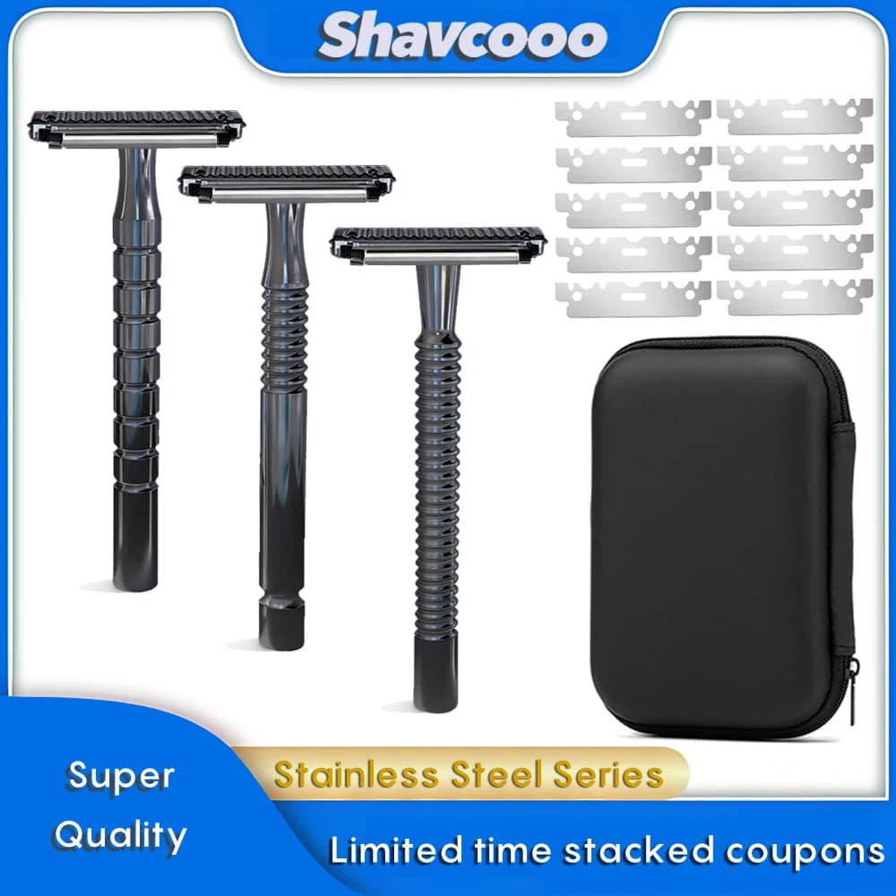 Shavcooo Glide Pro 4D Maquinilla de Afeitar Portátil Kit de Afeitado para Hombre - image 1