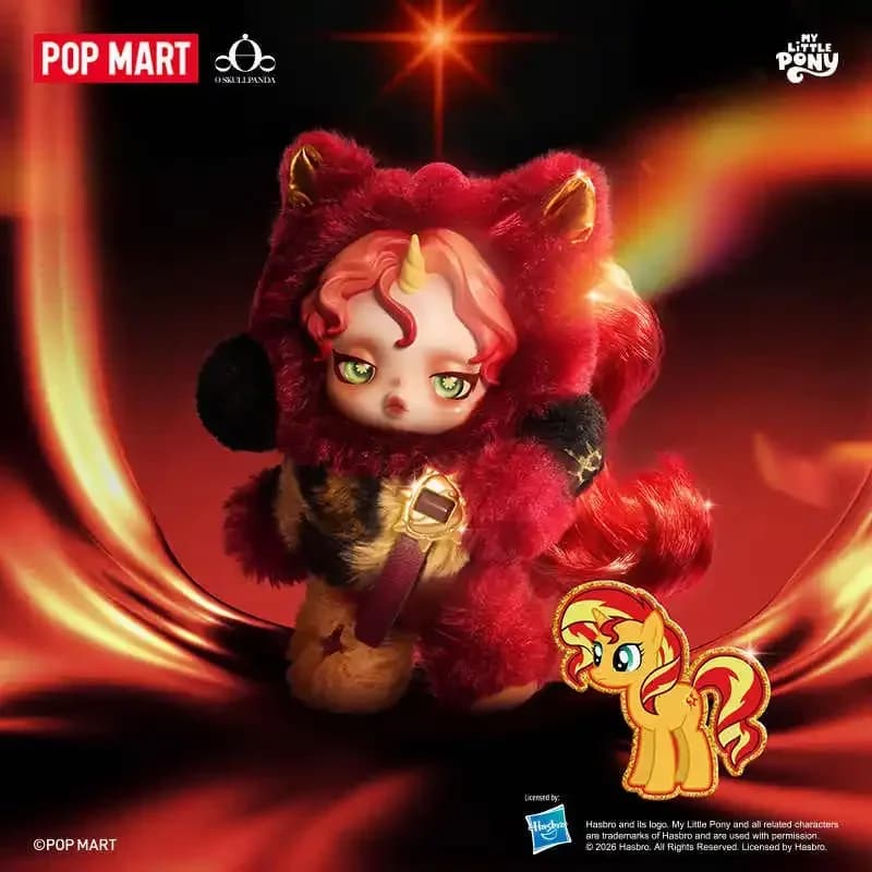 POP MART SKULLPANDA x My Little Pony Series Plush Doll Pendant Mystery Blind Box - image 1