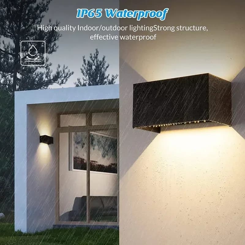 Aluminum LED Wall Lamp Outdoor Waterproof IP65 12W/24W Porch Garden Light - image 1