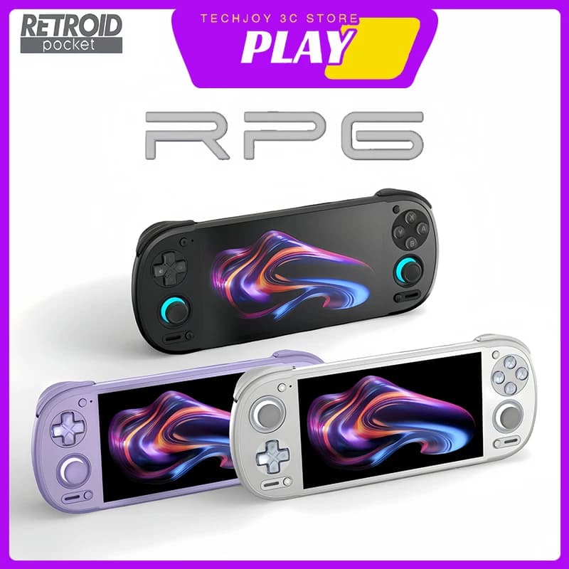 Retroid Pocket 6 RP6 Android Handheld Game Console 5.5 Inch 1080P 120Hz AMOLED Screen 6000mAh 8GEN2 with Hall-Effect Trigger - image 1