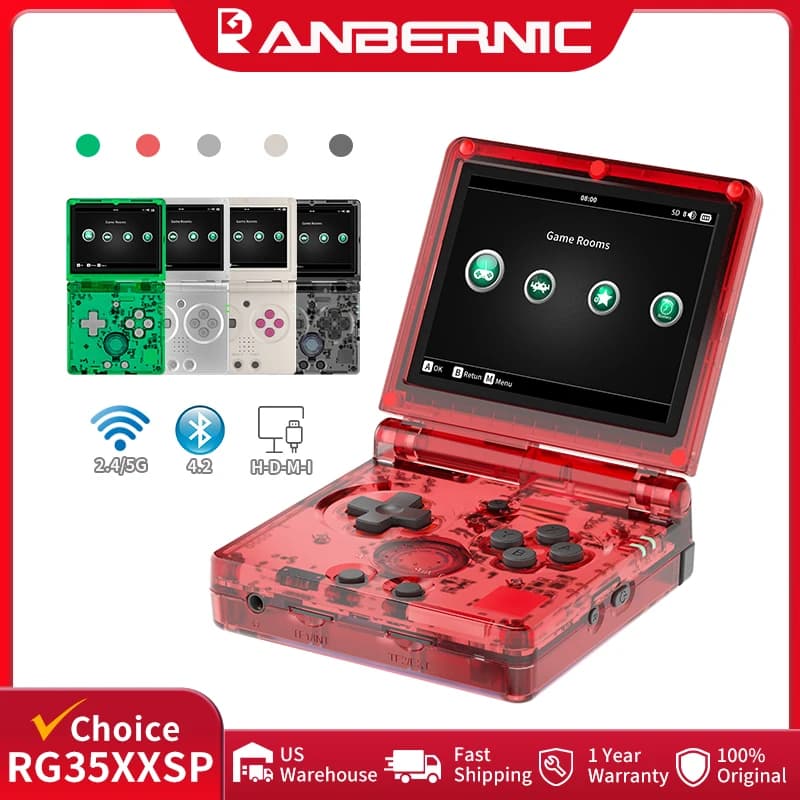 ANBERNIC RG35XXSP Flip Retro Handheld Game Console - image 1
