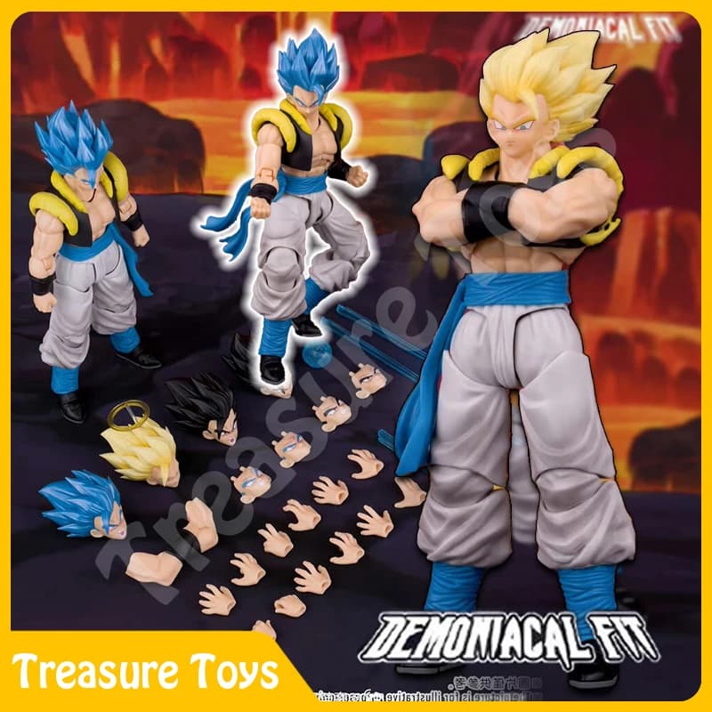 Demoniacal Fit Gogeta Figure Dragon Ball Z Super Saiyan Blue Hero Waltz Anime Action Figure - image 1