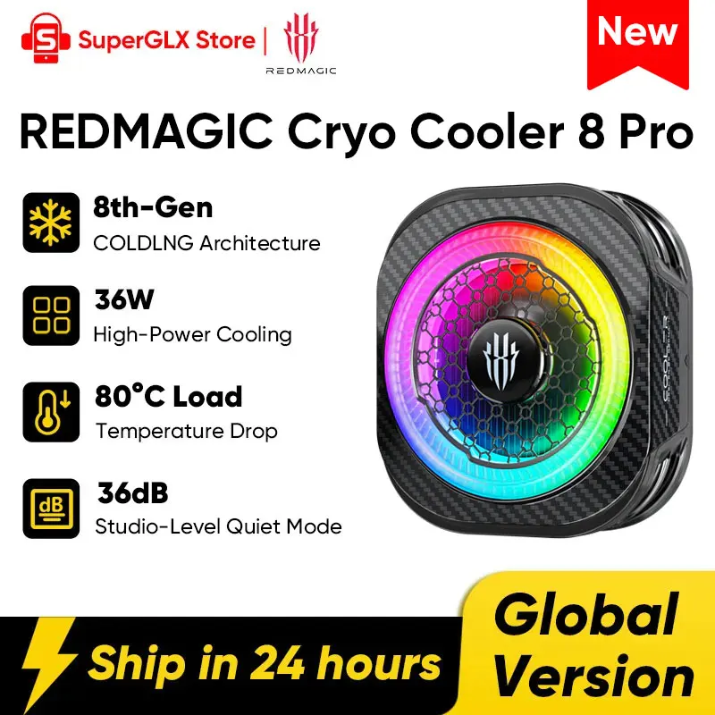 REDMAGIC Cryo Cooler 8 Pro 8th-Gen COLDLNG Architecture AI-Powered Phone Cooler with 80°C Load Temperature Drop - image 1