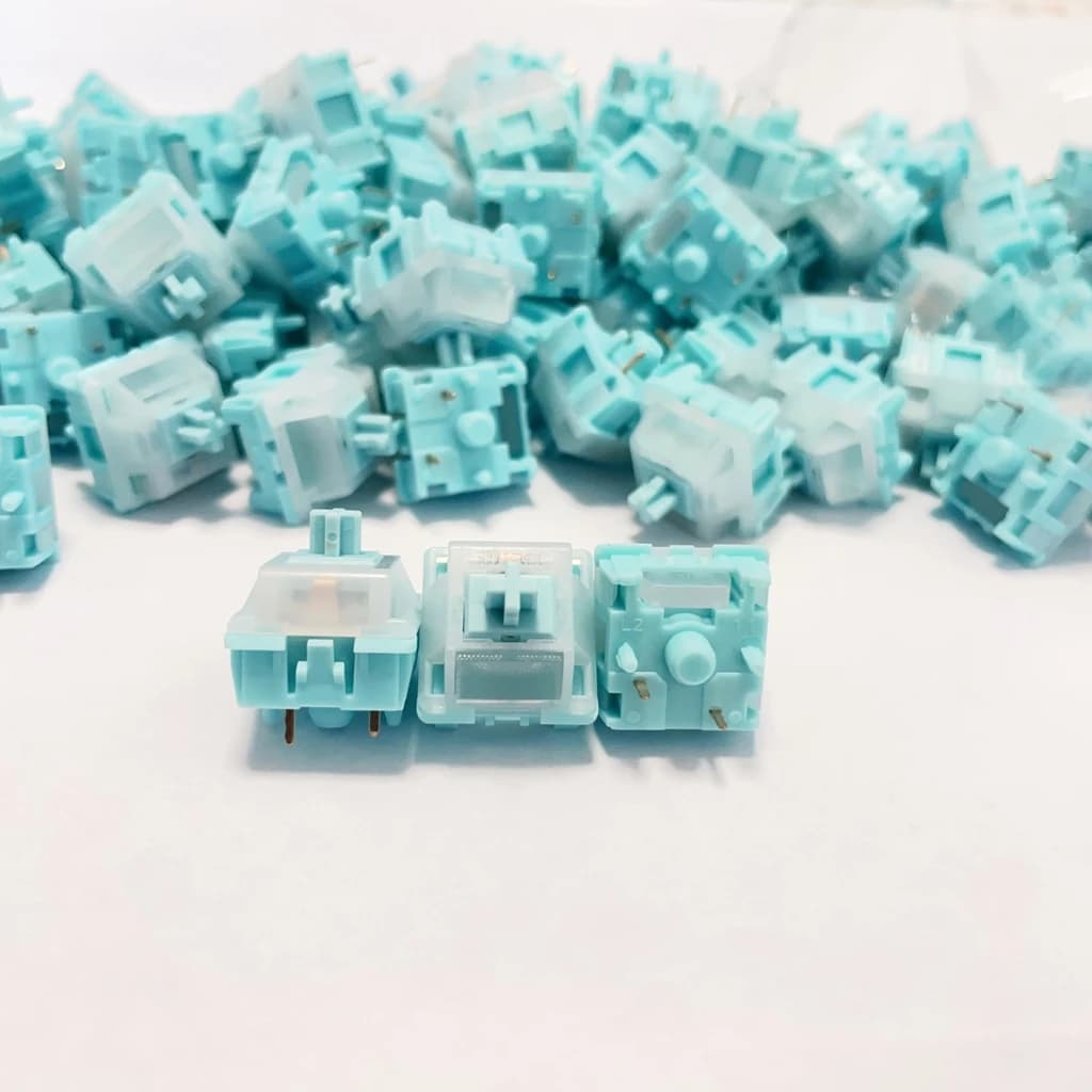 HMX Blue Star Silent Tactile 5 Pins Mechanical Keyboard Switch RGB POM PC PA66 Mute Switch Factory Lubed for Hot Swap - image 1