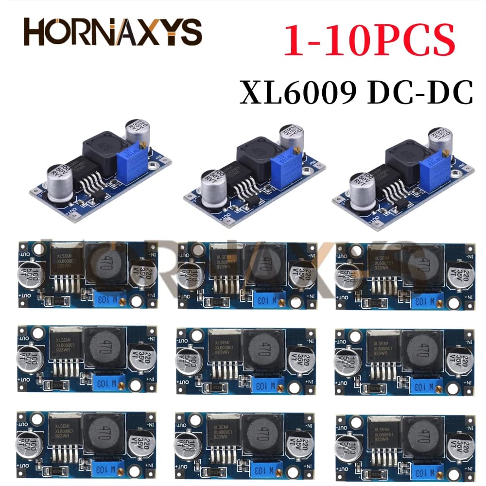 XL6009 4A Boost Converter Step Up Adjustable 15W 5-32V to 5-50V DC-DC Power Supply Module - image 1