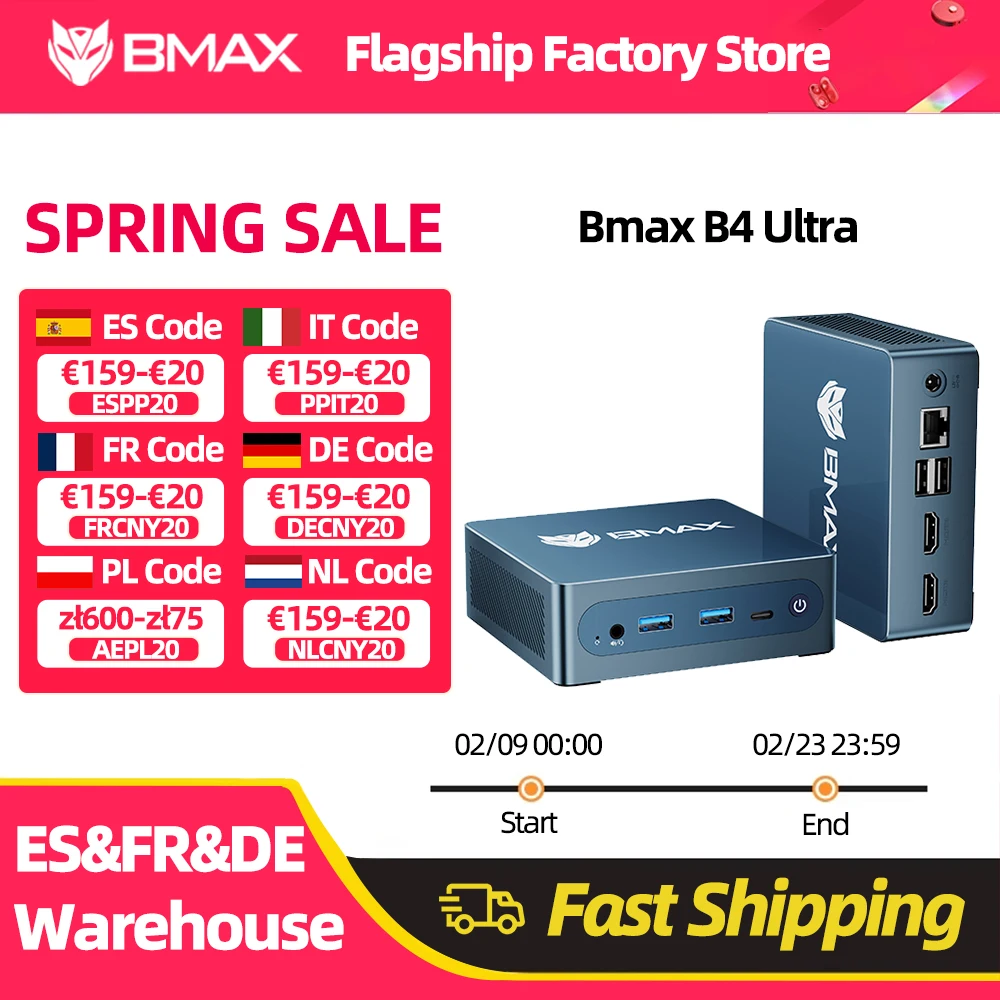 BMAX B4 Ultra Mini PC Windows 11 Intel N150 12GB RAM 512GB SSD - image 1