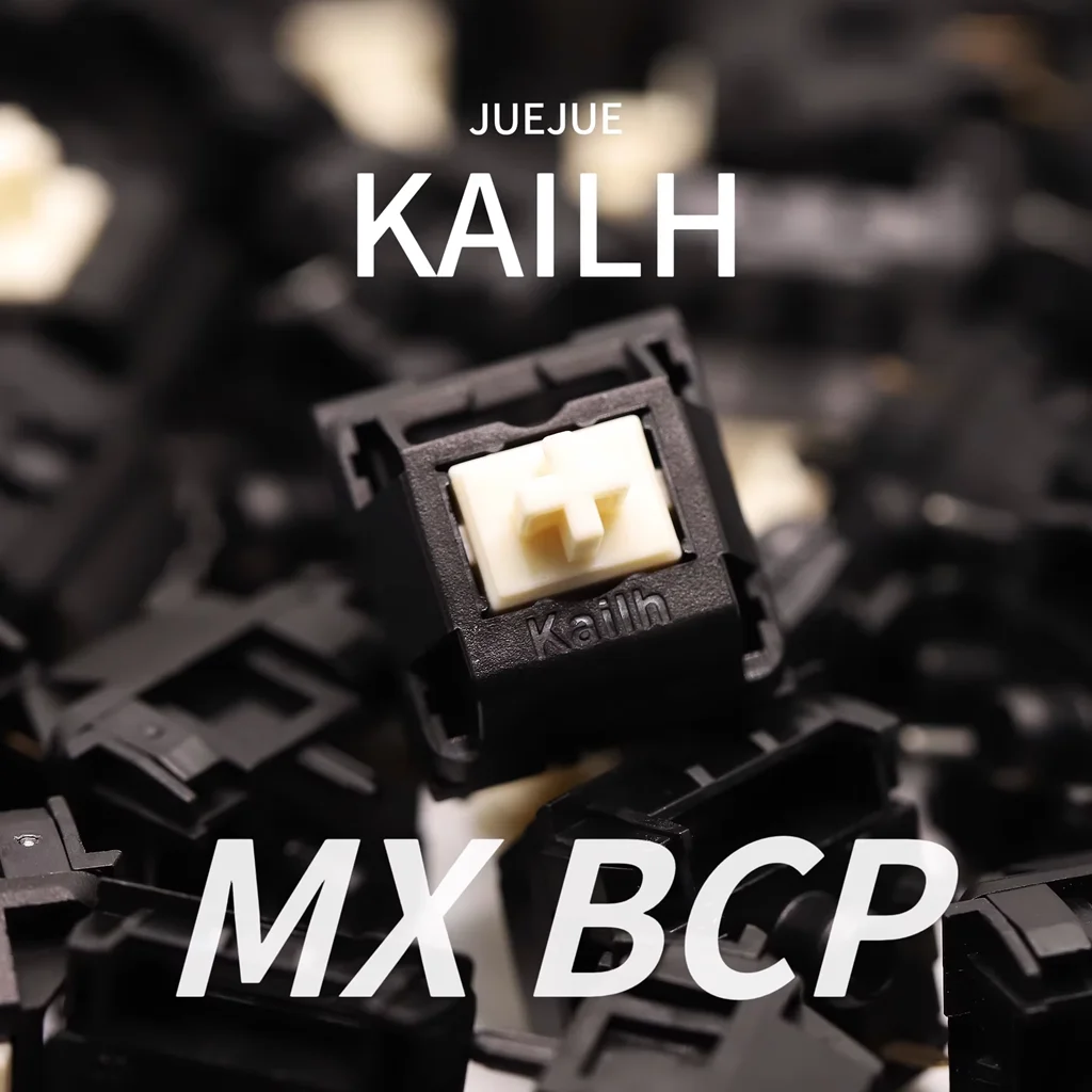 Kailh BCP OFF STUDIO MX 5 Pins 52g Linear Mechanical Keyboard Switches PA66 Cream Culm - image 1