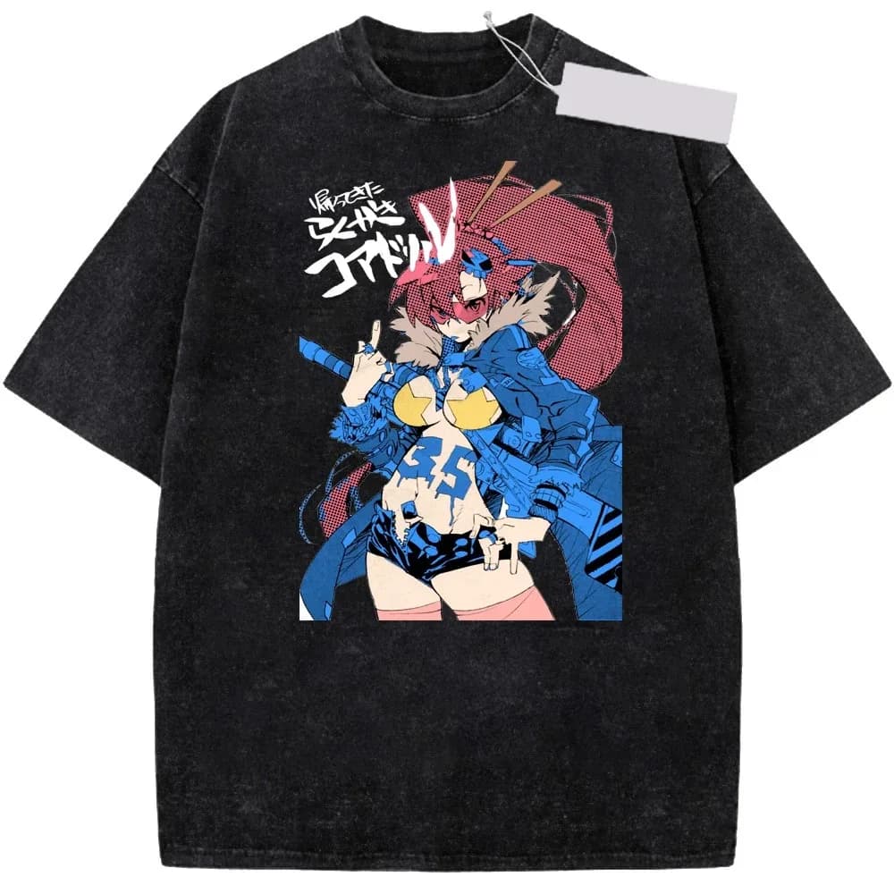 Tengen Toppa Gurren Lagann Kamina Yoko Littner Graphic T-Shirt Oversized Unisex - image 1