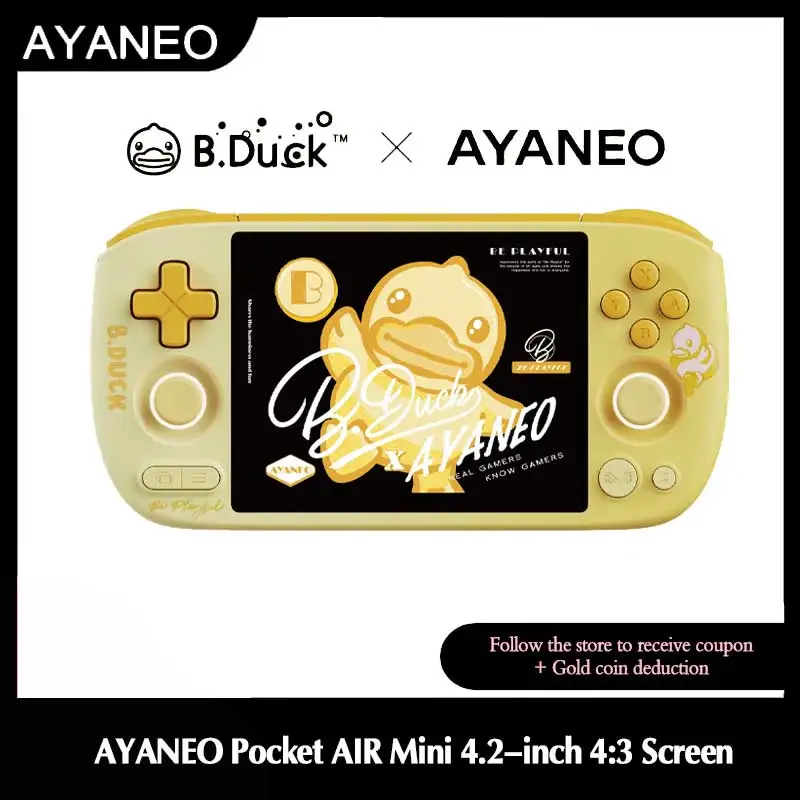 AYANEO Pocket AIR Mini x B.Duck Limited Edition Retro Handheld Console 4.2-inch 4:3 Screen with Hall Joysticks 64GB - image 1