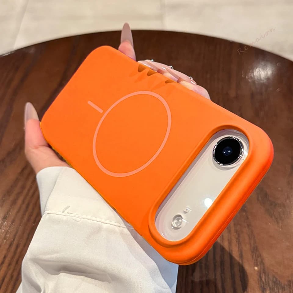 Liquid Silicone Magnetic Phone Case for iPhone 11-17 Series with Magsafe Protector Cover - image 1