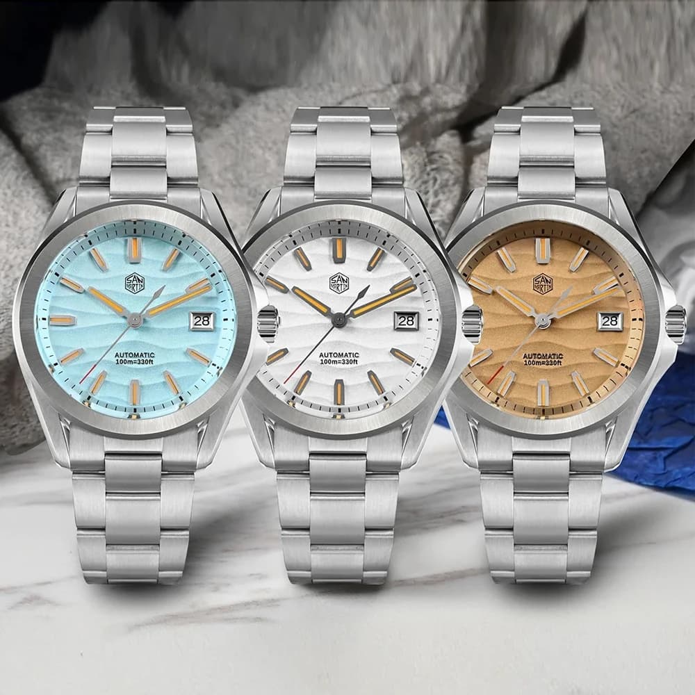 San Martin SN0129 39mm Gada Men Dress Watch NH35 Automatic Mechanical Watches Luminous Sapphire Waterproof 100M Wristwatch - AliExpress 1511 - image 1