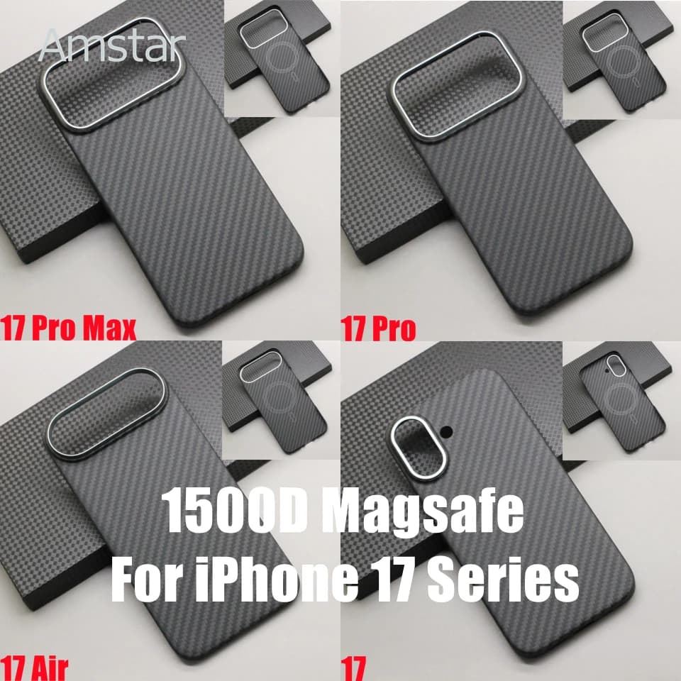 Amstar Magnetic Carbon Fiber Case for iPhone 17 Pro Max / 17 Pro Magsafe Case - image 1