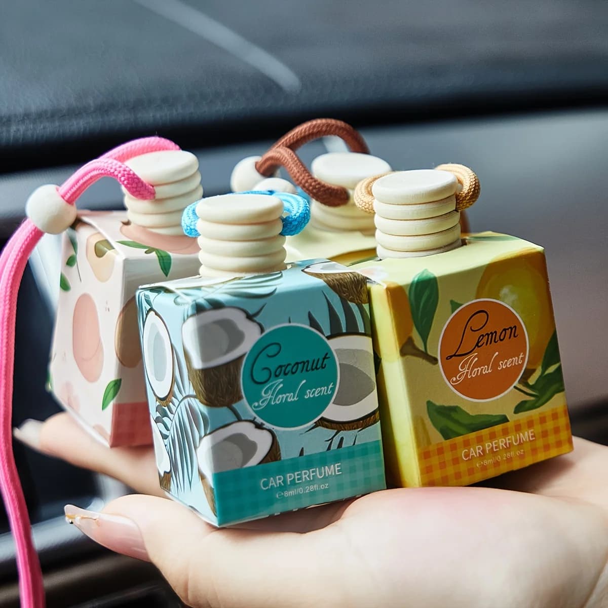 Car Air Freshener Mini Aromatherapy Essential Oil Odor Eliminator Kit Humidifier Gift Box Air Purifier Car Diffuser Long Lasting - image 1