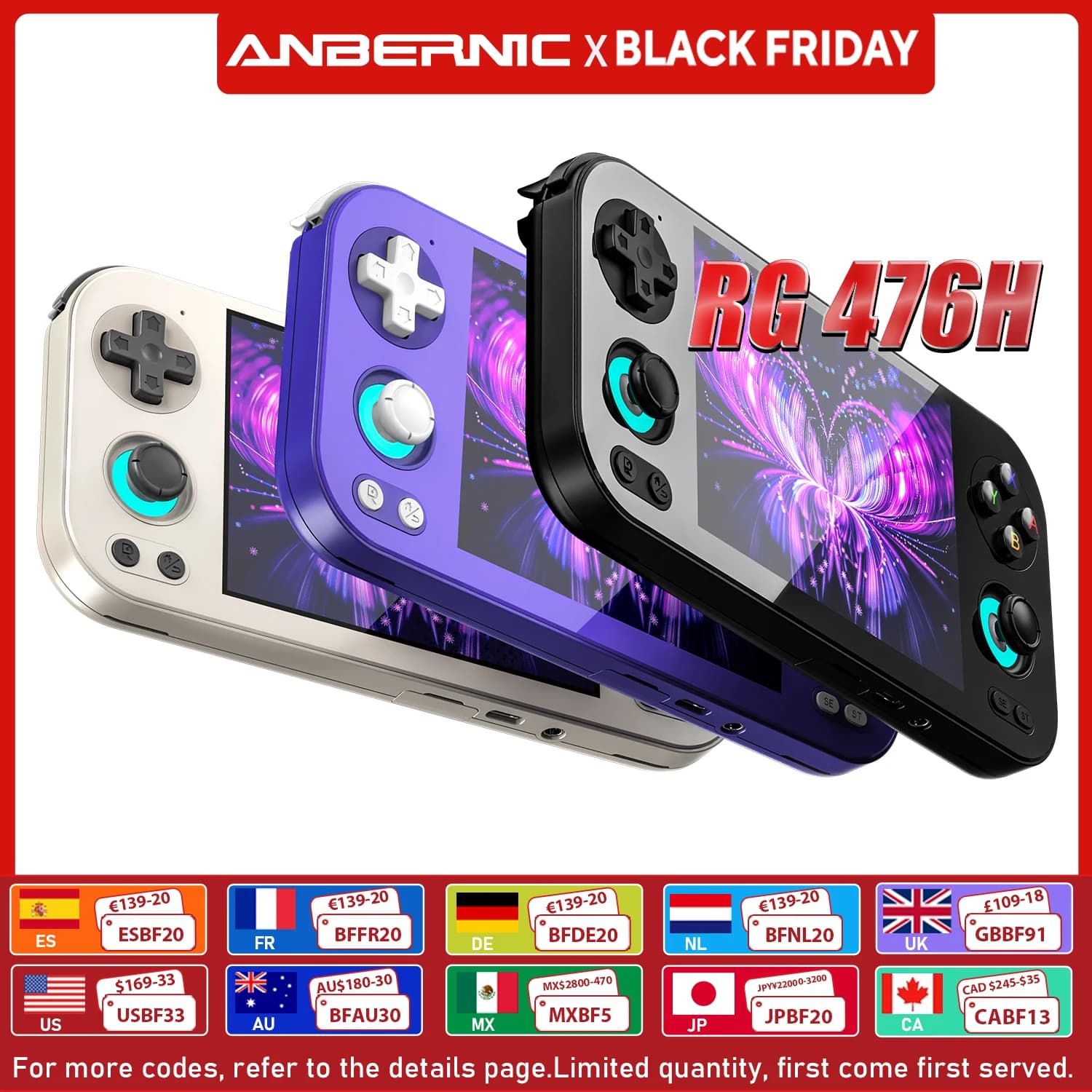 ANBERNIC RG 476H Handheld Game Console 4.7-inch LTPS In-Cell Screen 3D Hall Joystick Android 13 System Support AI Assistant FOTA - image 1