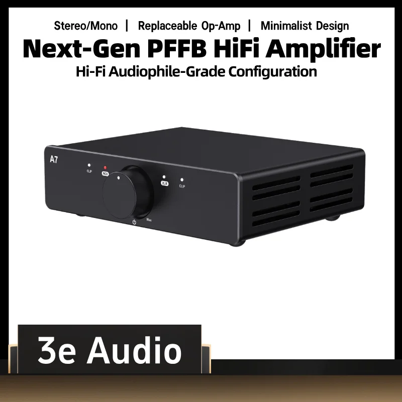 3E Audio Next-gen A5 A7 HiFi Amplifier Stereo Mono with Enhanced PFFB TPA3255 TPA3251 Professional Audio Amplifier - image 1