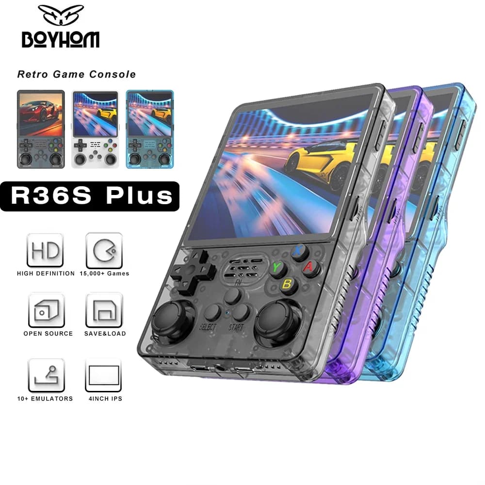 BOYHOM R36PLUS Handheld Game Console 4.0inch Big Screen 20000+ Games PK R36S Portable Pocket Video Player Kids Gift Arkos System - AliExpress 44 - image 1