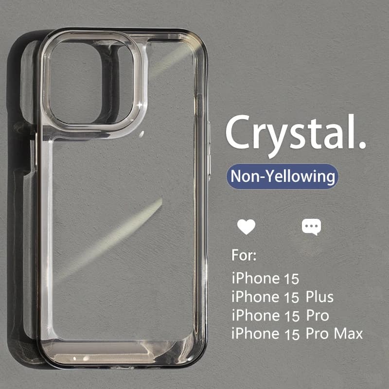 Luxury Transparent Shockproof Armor Case for iPhone 11 to 17 Series - image 1