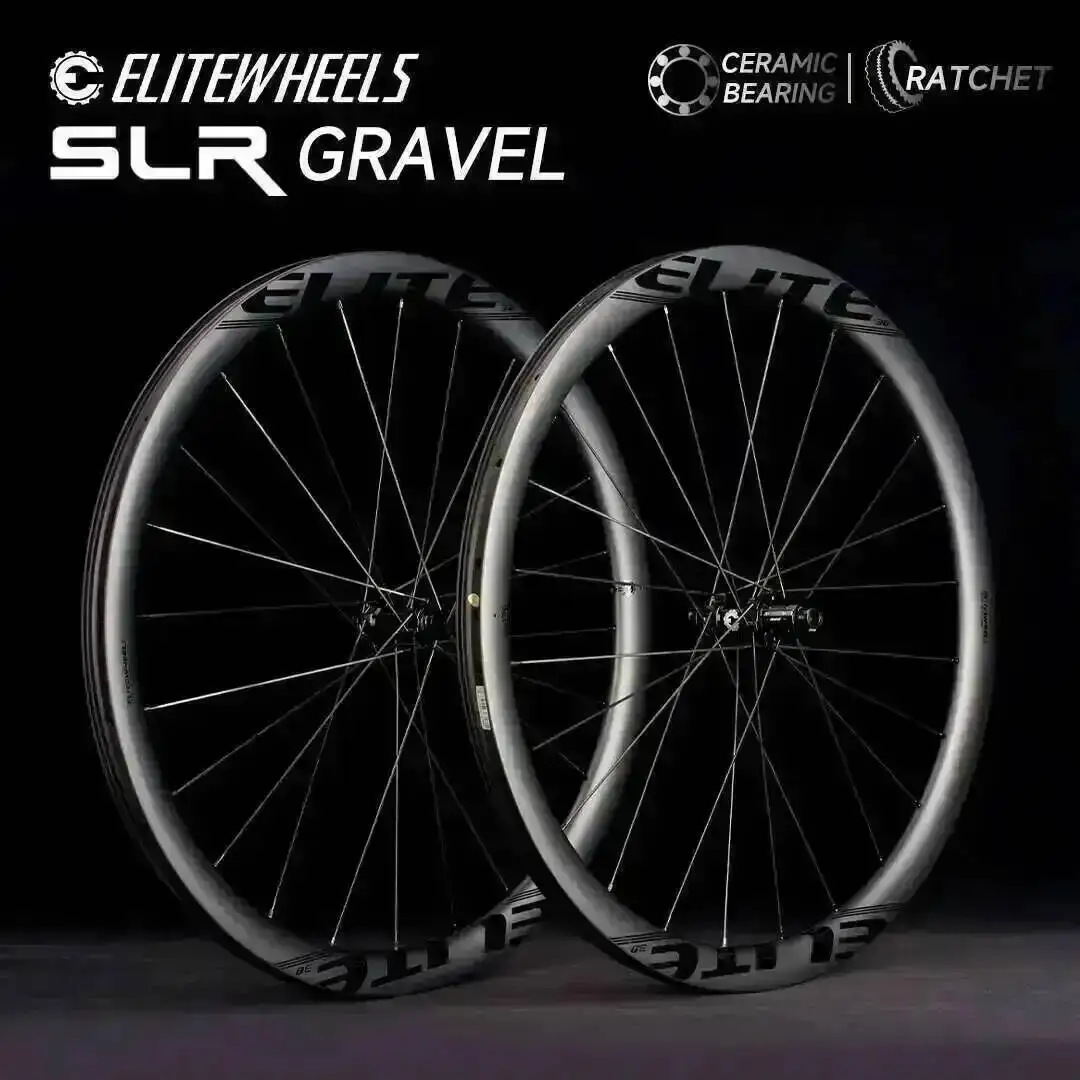 ELITEWHEELS SLR GRAVEL Carbon Wheelset Ratchet System 36T Disc Brake Cyclocross 700C Wheels Center Lock SHIMANO XDR Hub 35x34mm - image 1