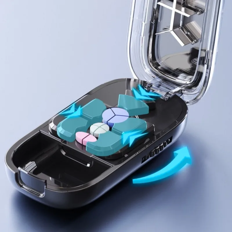 Portable Pill Cutter and Storage Box with Accurate Pill Alignment - image 1