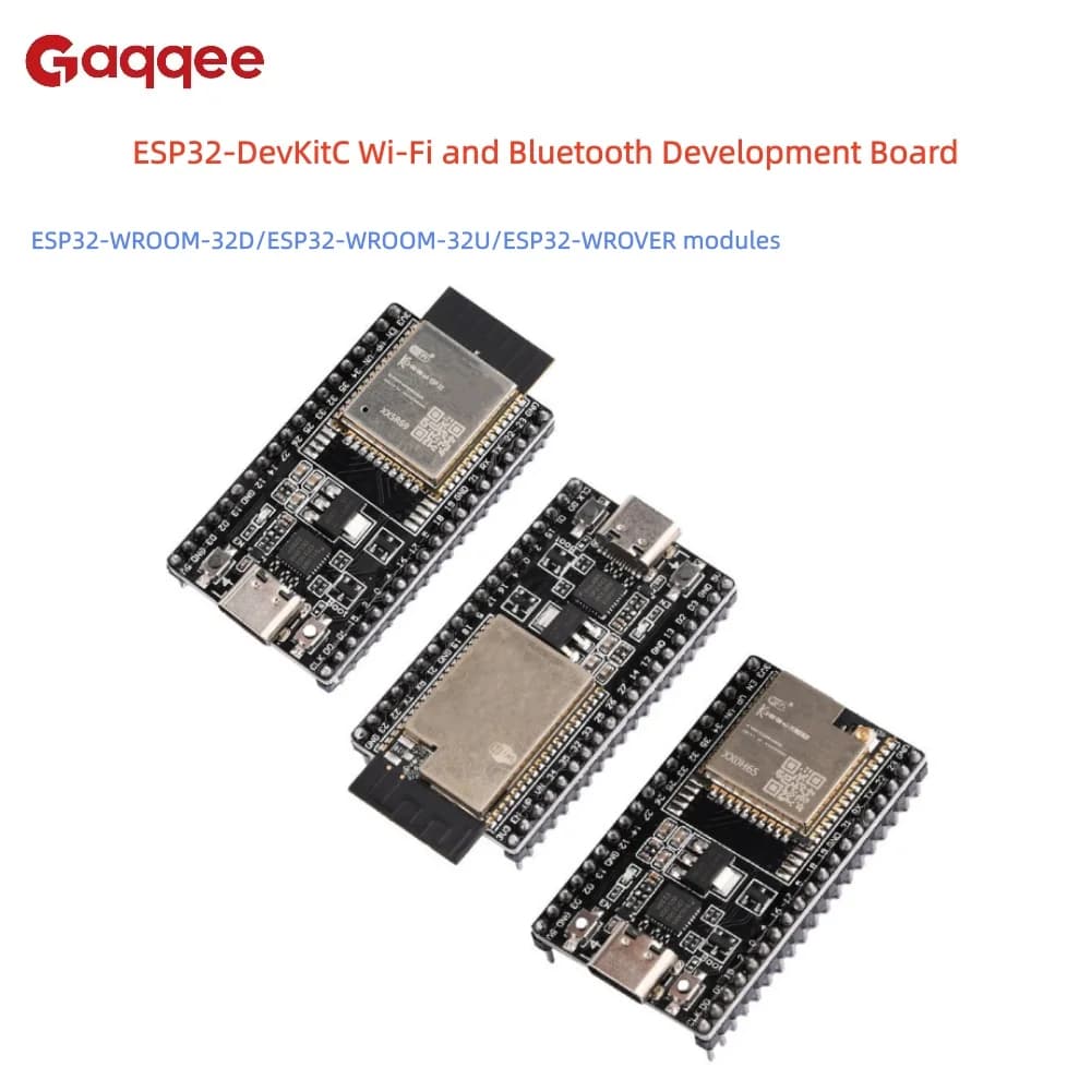 ESP32-DevKitC Wi-Fi and Bluetooth Development Board with WROOM-32D/32U WROVER Module, 38-Pin Type-C Interface - image 1