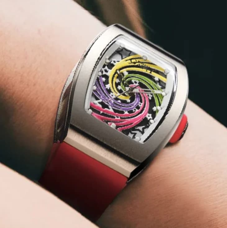 BONEST GATTI Women Automatic Watch Tonneau Ladies Mechanical Wristwatch Luminous Sapphire Mirror Rainbow Dial Fluororubber Strap - AliExpress 1511 - image 1