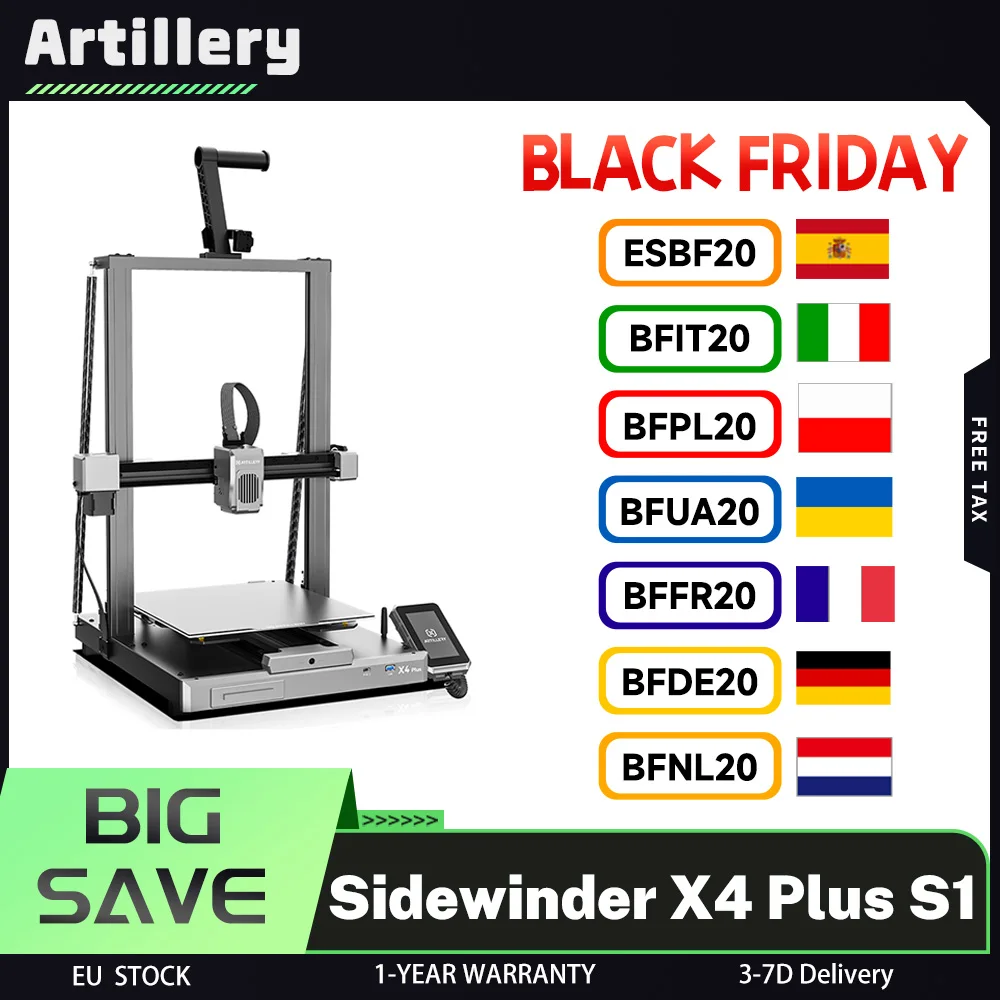 Artillery Sidewinder X4 Plus S1 3D Printer - image 1