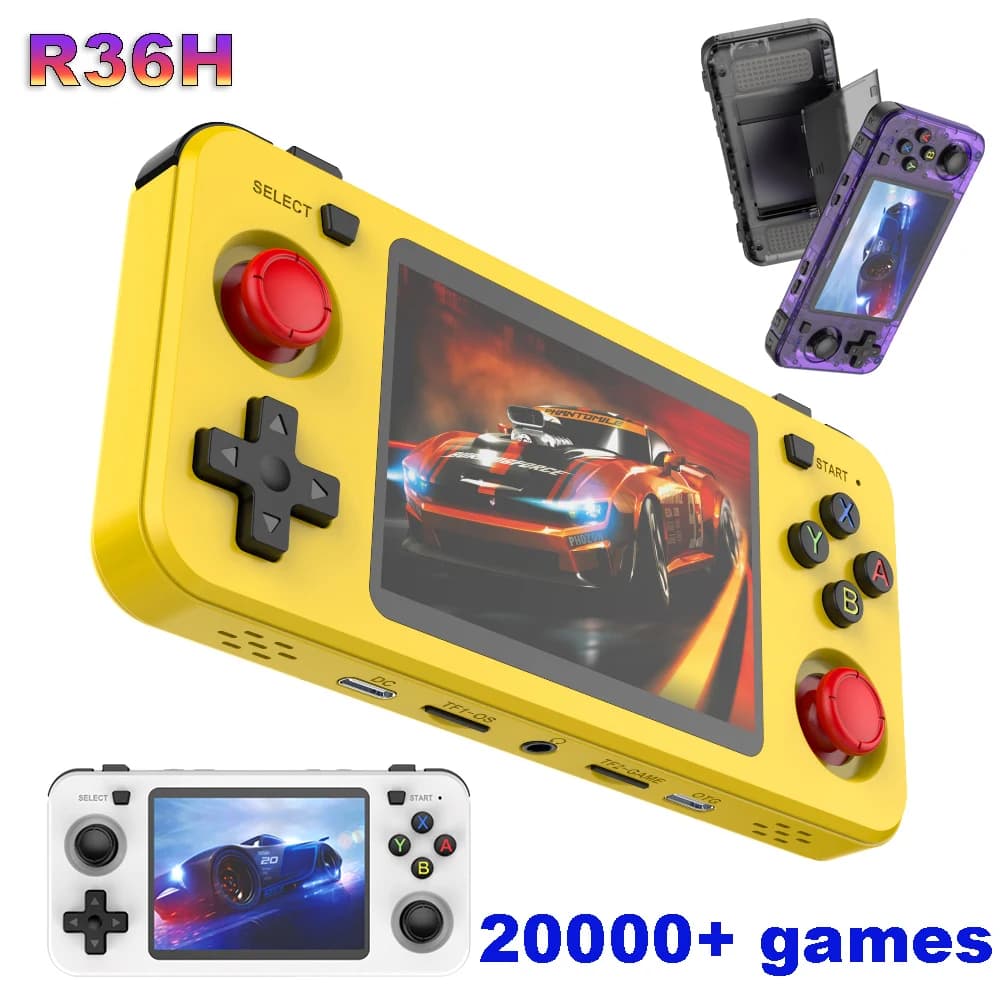 R36H ARKOS Retro Handheld Game Console Portable 64G 128G Pocket Video Player 3.5 Inch IPS Screen R36S Landscape Kid Gift - image 1
