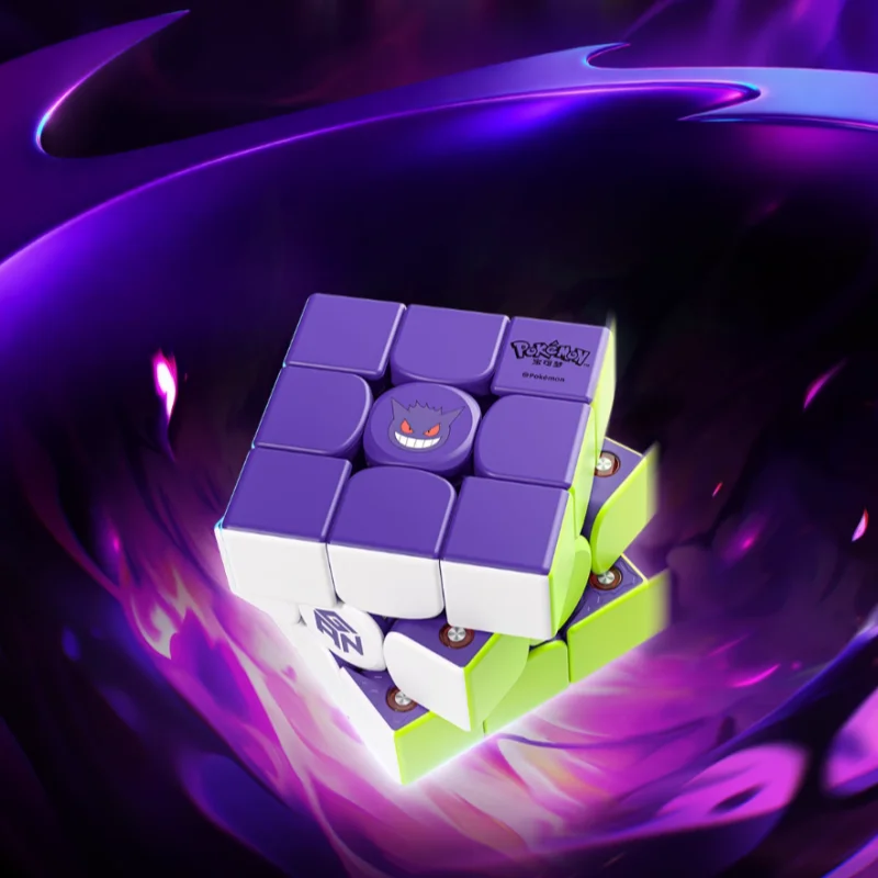 Pokémon Co Branded Magic Cube Third Order Magnetic Competition Puzzle Toy - Greninja & Gengar - image 1