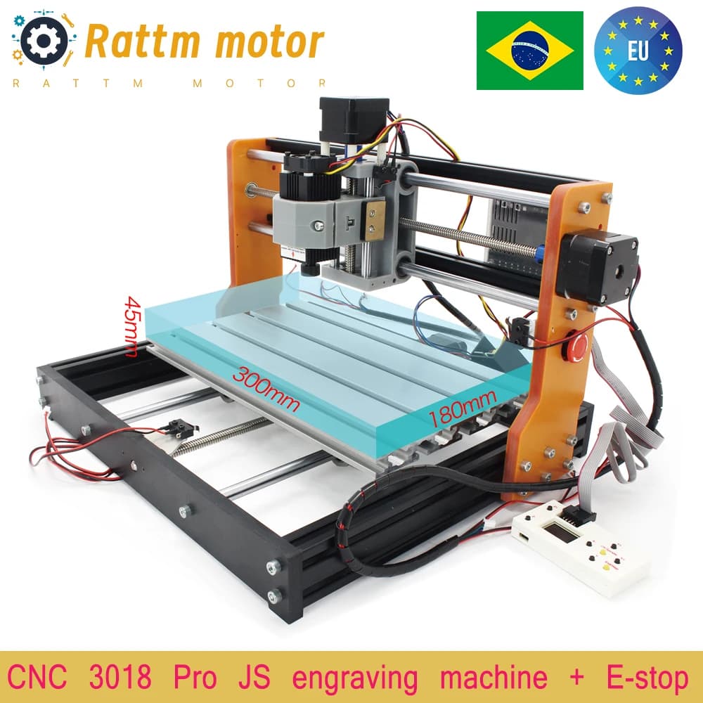 3018 Pro 3 Axis CNC GRBL Control DIY Mini Laser Engraving Router Machine with E-stop and Off-line Controller - image 1