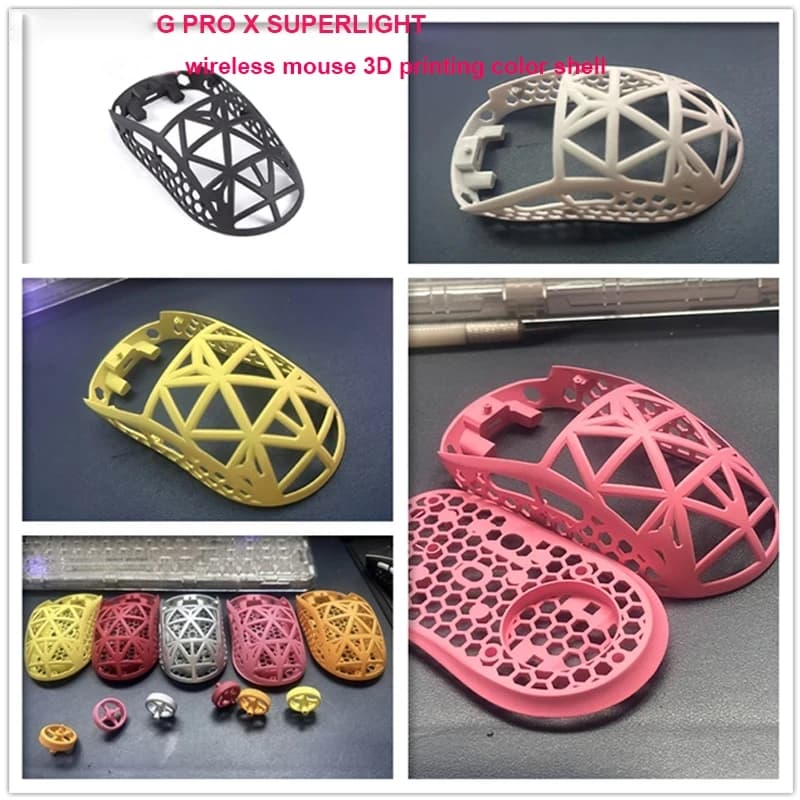 compatible For G PRO X SUPERLIGHT Wireless Mouse Shell - 3D Printed DIY Mini Limited Edition Lightweight Hollow Bottom Case Kit - image 1
