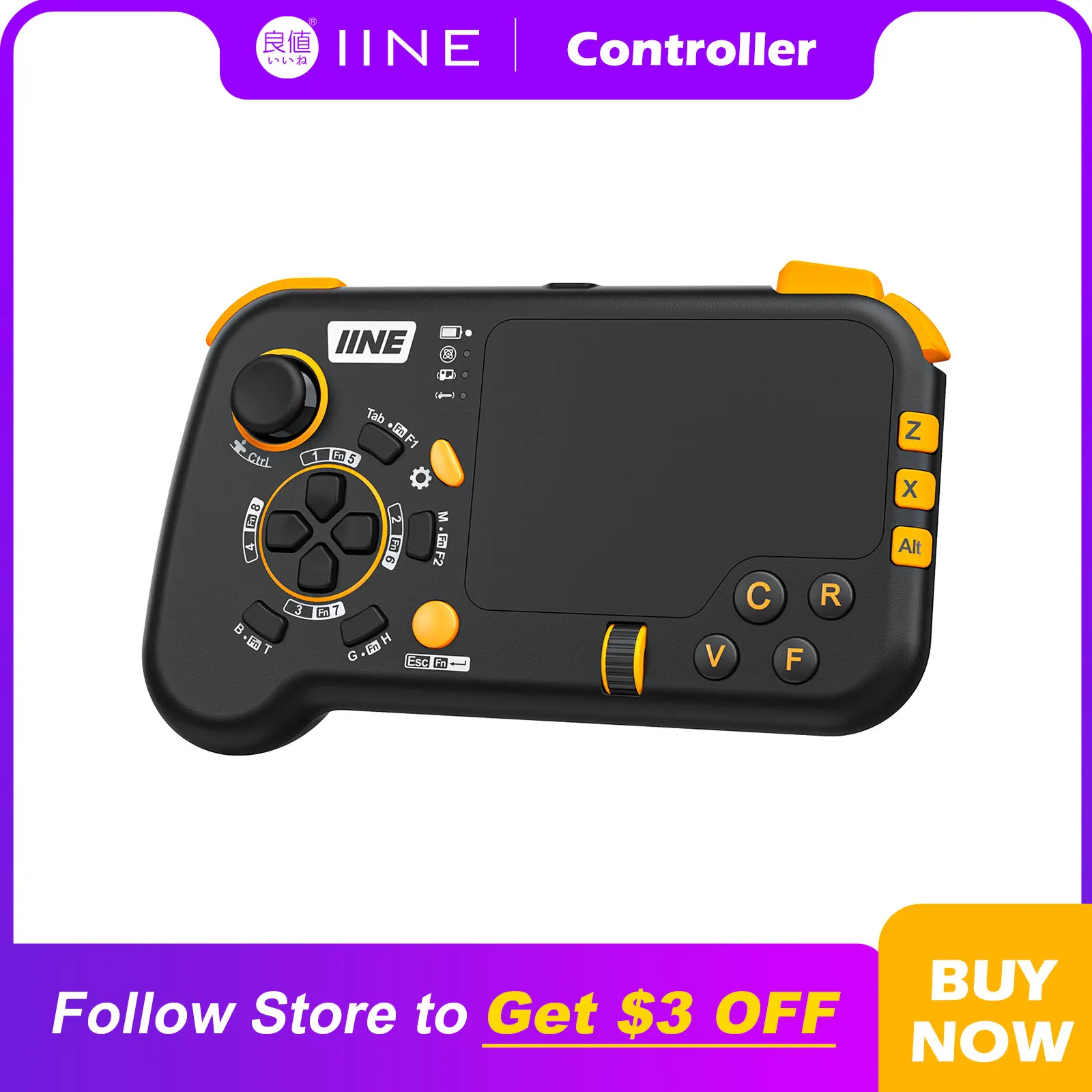 IINE Ungrade Wireless Mouse-Pad Controller As Keyboard and Mouse Combo Set with Touchpad - image 1