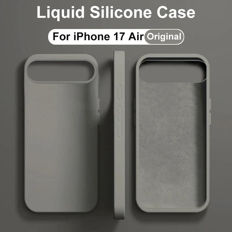 Shockproof Liquid Silicone Phone Case Compatible with Apple iPhone 11, 12, 13, 14, 15, 16, 17 Pro Max Plus - Soft Cover - image 1